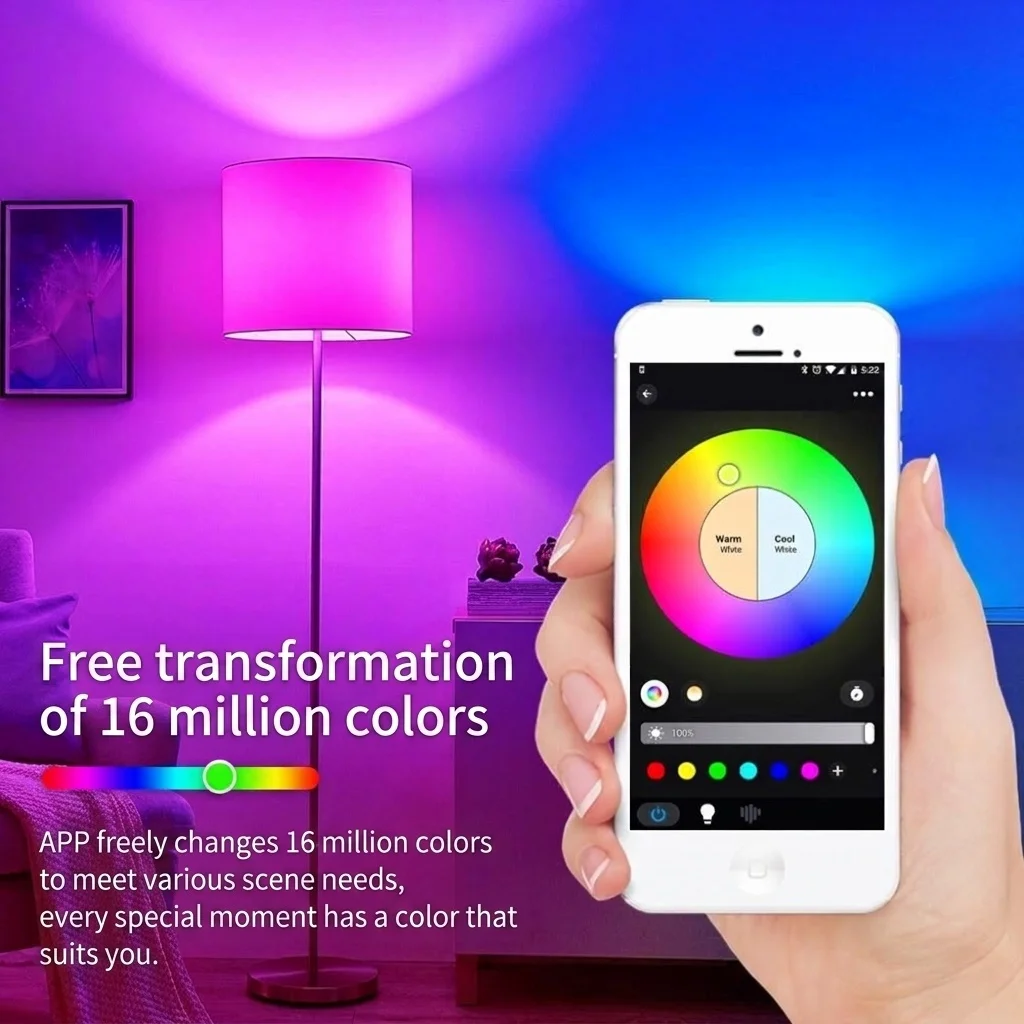 Smart WiFi LED Bulb RGB Dimmable Alexa and Google Home Compatible
