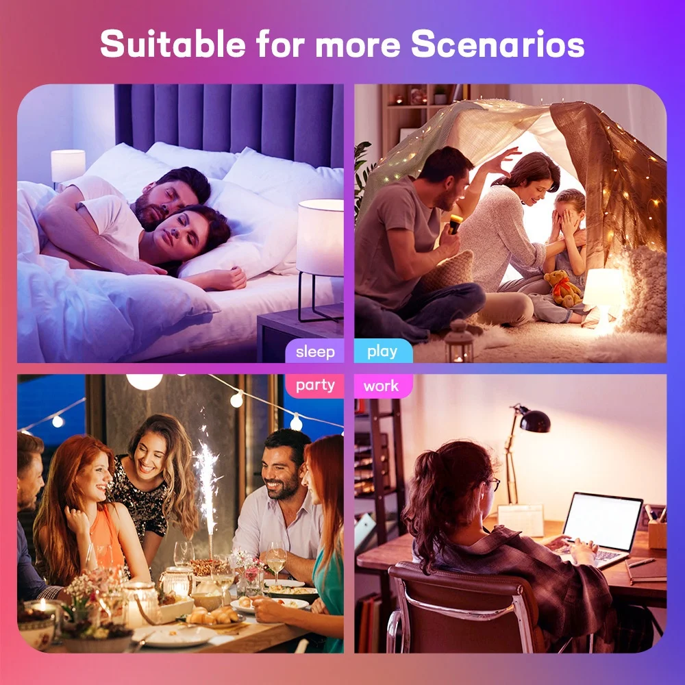 Smart WiFi LED Bulb RGB Dimmable Alexa and Google Home Compatible