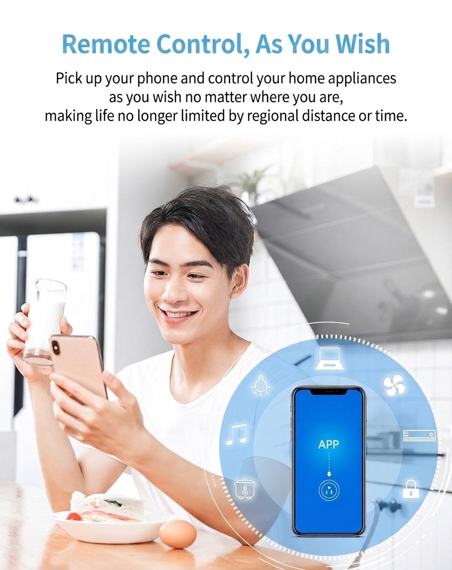 Smart WiFi Plug Outlet Voice Control and App Remote