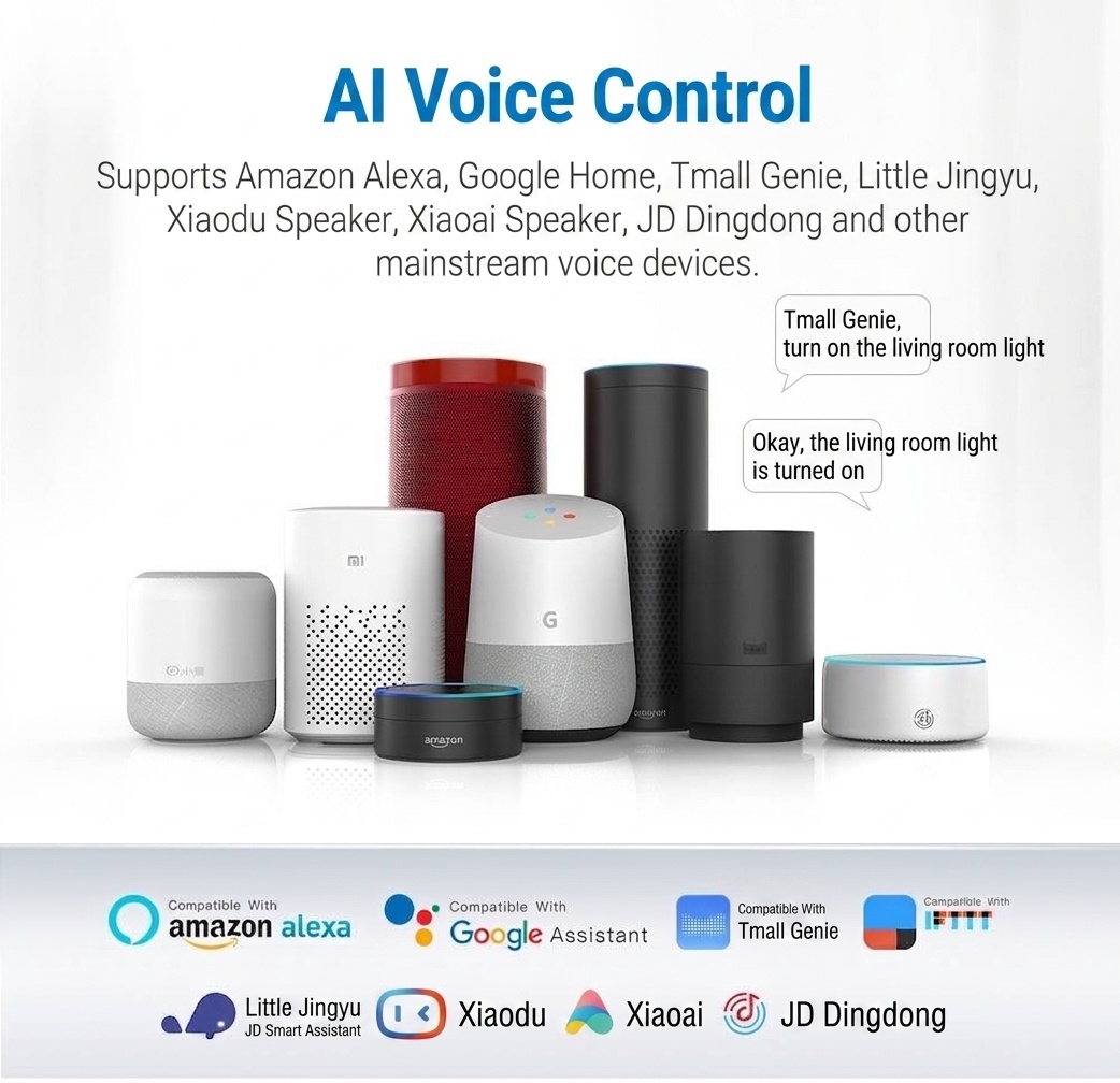 Smart WiFi Plug Outlet Voice Control and App Remote