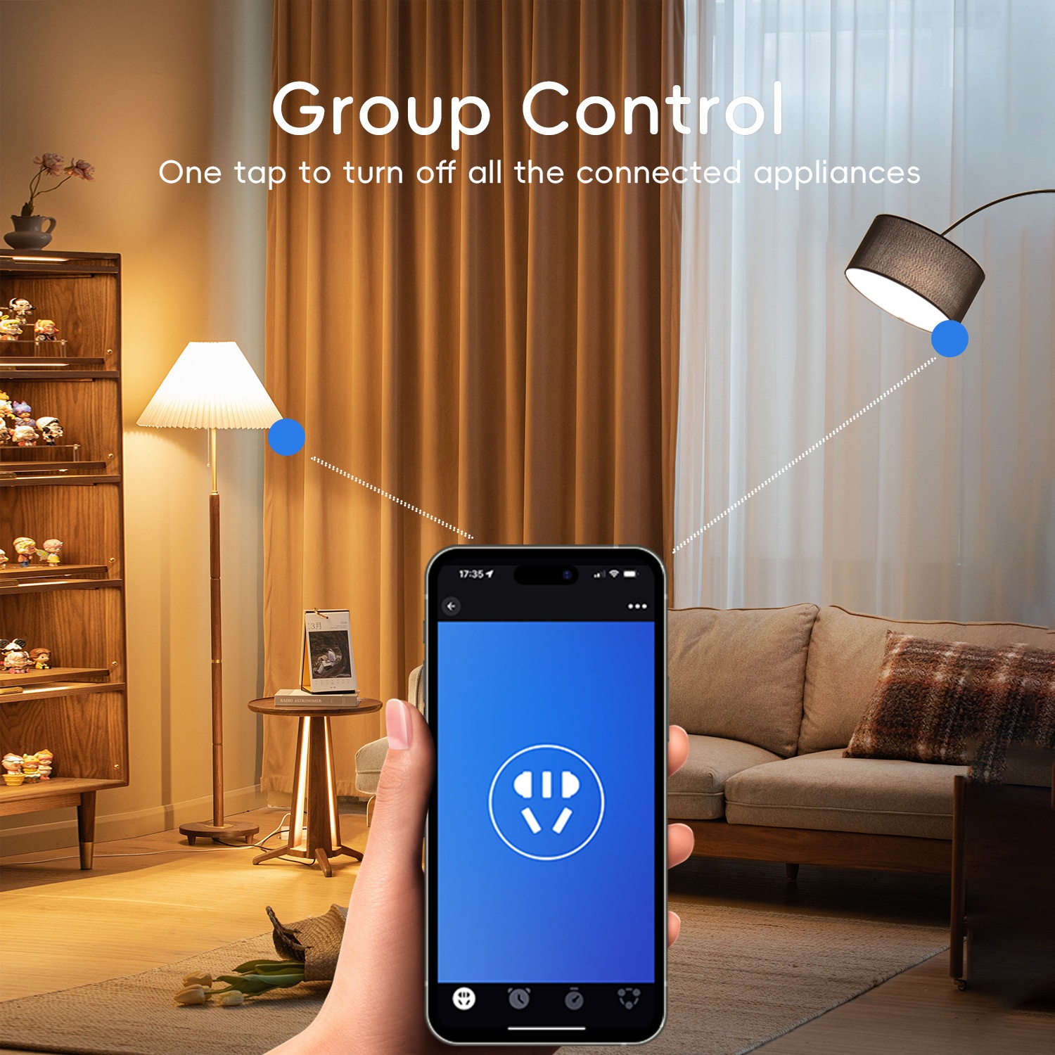 Smart WiFi Plug Outlet Voice Control and App Remote