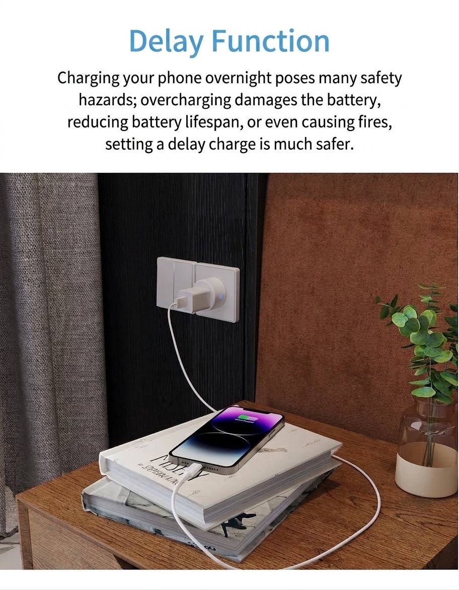 Smart WiFi Plug Outlet Voice Control and App Remote