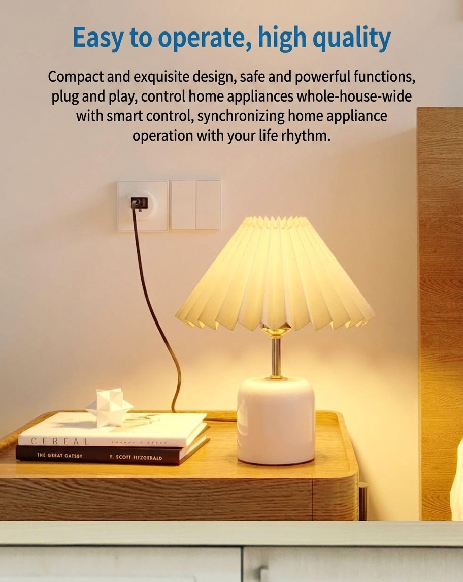 Smart WiFi Plug Outlet Voice Control and App Remote