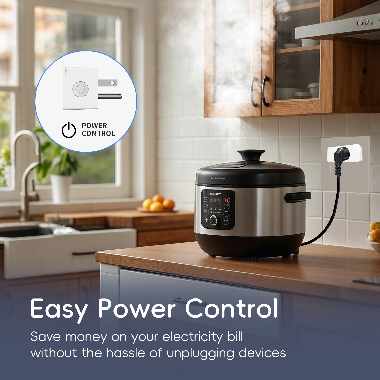 Smart WiFi Plug Outlet Voice Control and App Remote