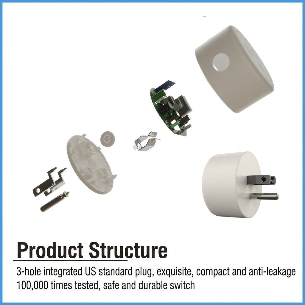 Smart WiFi Plug Outlet Voice Control and App Remote